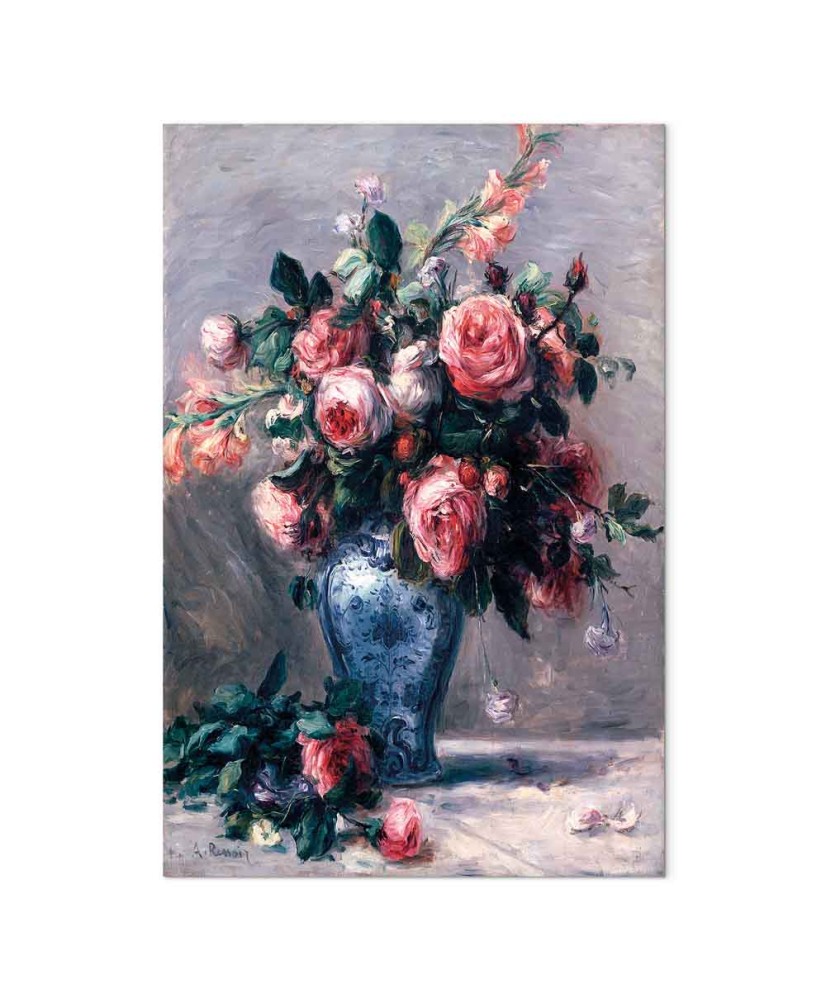 Paveikslas Pierre Auguste Renoir - Vaza su rožėmis