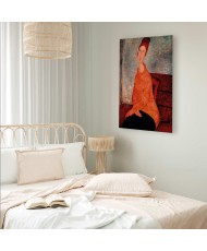 Paveikslas Amedeo Modigliani - Žana Hebiutern su geltonu megztiniu