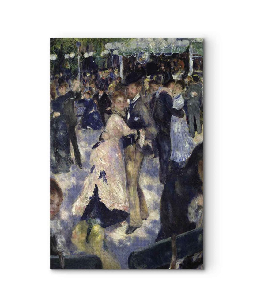 Paveikslas Pierre Auguste Renoir - Le Moulin de la Galette. Šokėjų detalė