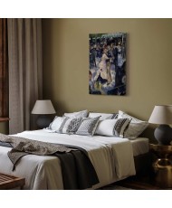 Paveikslas Pierre Auguste Renoir - Le Moulin de la Galette. Šokėjų detalė