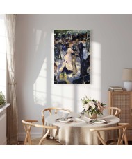 Paveikslas Pierre Auguste Renoir - Le Moulin de la Galette. Šokėjų detalė