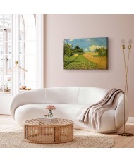 Paveikslas Alfred Sisley - Javų laukai Argenteuil kalvose