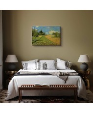 Paveikslas Alfred Sisley - Javų laukai Argenteuil kalvose