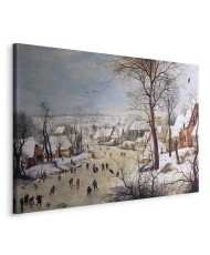 Paveikslas Pieter Bruegel Vyresnysis - Žiemos peizažas su paukščių spąstais