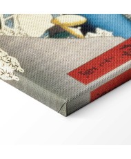 Paveikslas Utagawa Hiroshige - Būgnų tiltas ir besileidžiančios saulės kalva Meguro