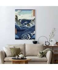 Paveikslas Utagawa Hiroshige - Naruto sūkurių vaizdas Avoje