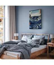 Paveikslas Utagawa Hiroshige - Naruto sūkurių vaizdas Avoje