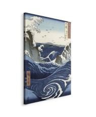 Paveikslas Utagawa Hiroshige - Naruto sūkurių vaizdas Avoje