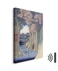 Paveikslas Utagawa Hiroshige - Beždžionių tiltas Kajaus provincijoje