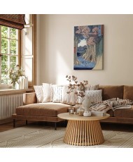 Paveikslas Utagawa Hiroshige - Beždžionių tiltas Kajaus provincijoje