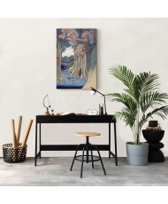 Paveikslas Utagawa Hiroshige - Beždžionių tiltas Kajaus provincijoje