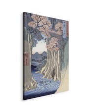 Paveikslas Utagawa Hiroshige - Beždžionių tiltas Kajaus provincijoje