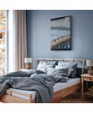 Paveikslas Utagawa Hiroshige - Staigus lietus virš Shin-Ohashi tilto ir Atakės