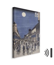 Paveikslas Utagawa Hiroshige - Naktinis Saruwaka gatvės vaizdas