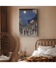 Paveikslas Utagawa Hiroshige - Naktinis Saruwaka gatvės vaizdas