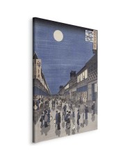 Paveikslas Utagawa Hiroshige - Naktinis Saruwaka gatvės vaizdas