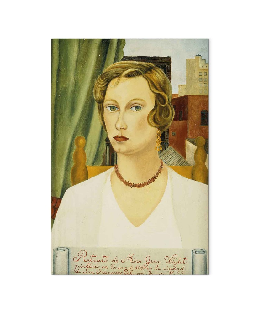 Paveikslas Frida Kahlo - Ponios Jean Wight portretas