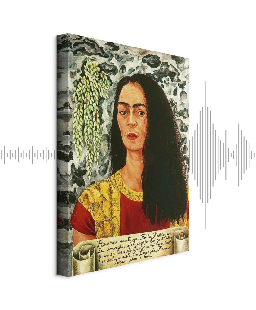 Paveikslas Frida Kahlo - Autoportretas palaidais plaukais