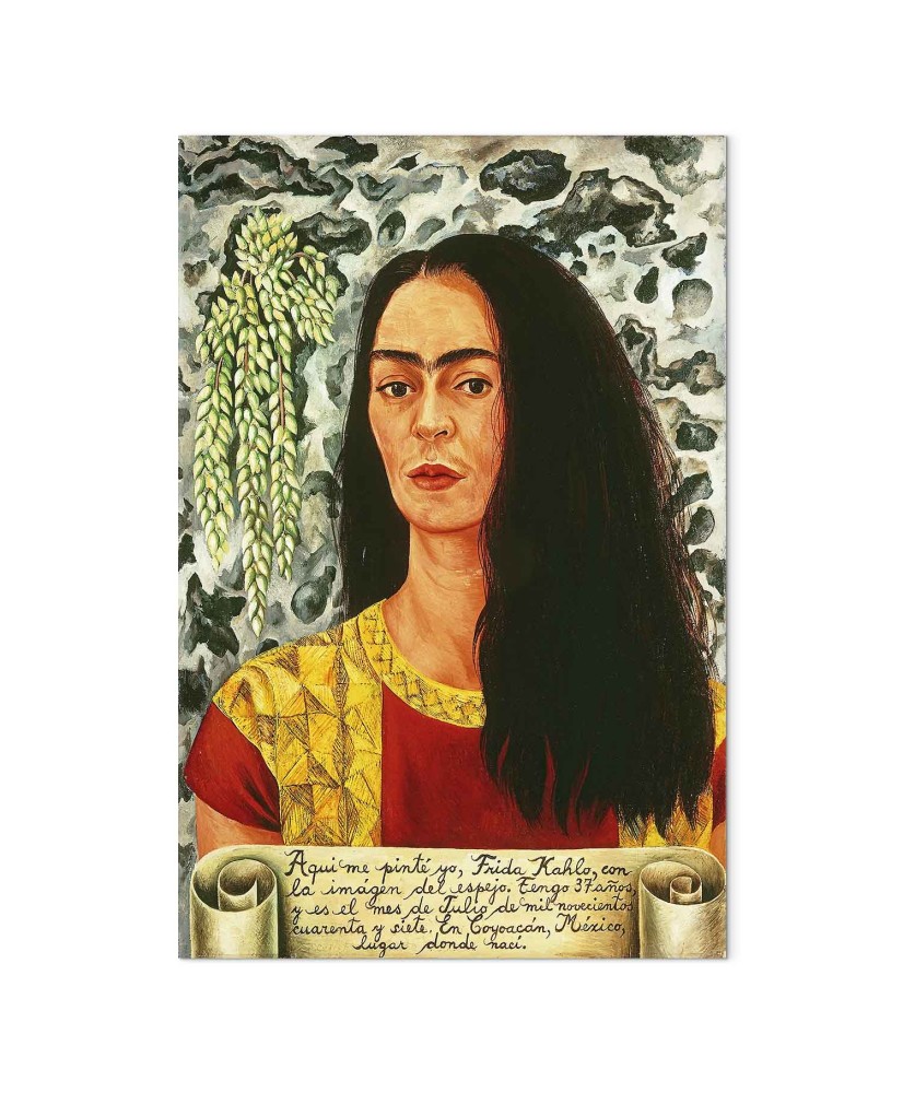 Paveikslas Frida Kahlo - Autoportretas palaidais plaukais