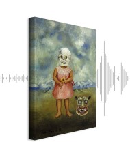 Paveikslas Frida Kahlo - Mergaitė su mirties kauke (Ji žaidžia viena)