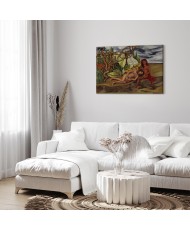 Paveikslas Frida Kahlo - Du nuogi kūnai miške (Pati žemė)