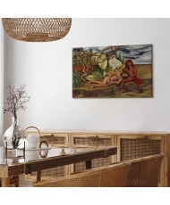 Paveikslas Frida Kahlo - Du nuogi kūnai miške (Pati žemė)