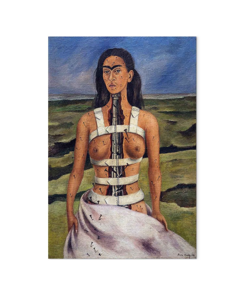 Paveikslas Frida Kahlo - Sulaužyta kolona