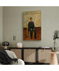 Paveikslas Frida Kahlo - Autoportretas trumpais plaukais