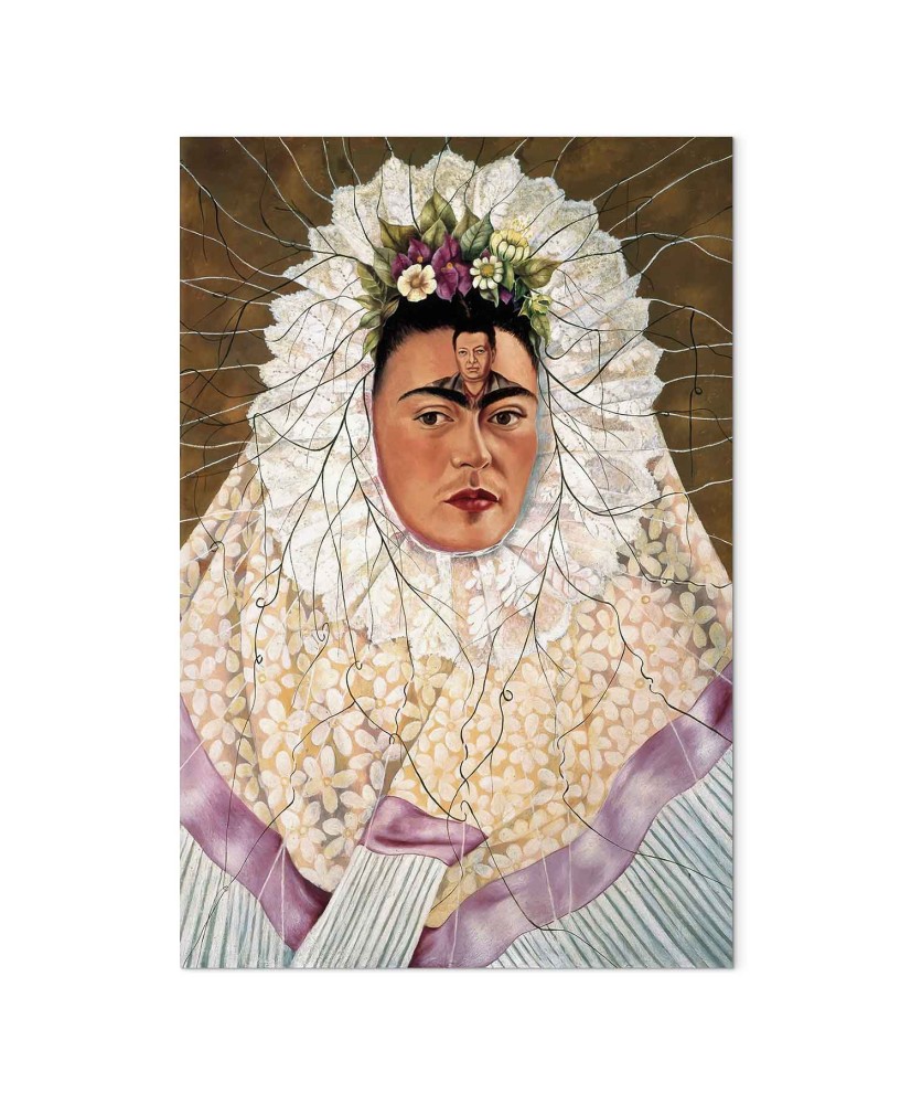 Paveikslas Frida Kahlo - Autoportretas kaip tehuana (Diego mano mintyse)