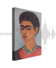 Paveikslas Frida Kahlo - Autoportretas garbanotais plaukais