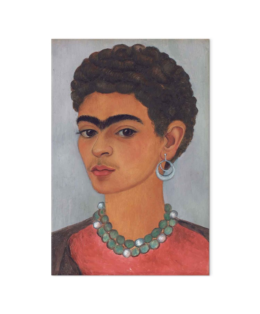 Paveikslas Frida Kahlo - Autoportretas garbanotais plaukais