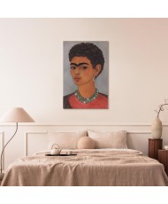 Paveikslas Frida Kahlo - Autoportretas garbanotais plaukais