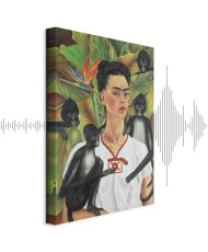Paveikslas Frida Kahlo - Autoportretas su beždžionėmis
