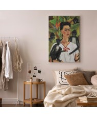 Paveikslas Frida Kahlo - Autoportretas su beždžionėmis