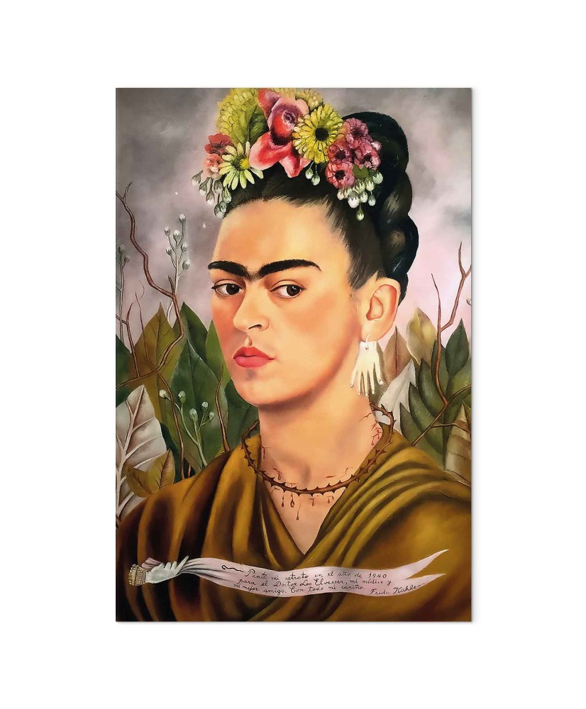 Paveikslas Frida Kahlo - Autoportretas, skirtas dr. Eloesser