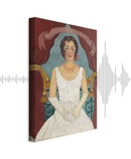 Paveikslas Frida Kahlo - Baltai apsirengusios damos portretas