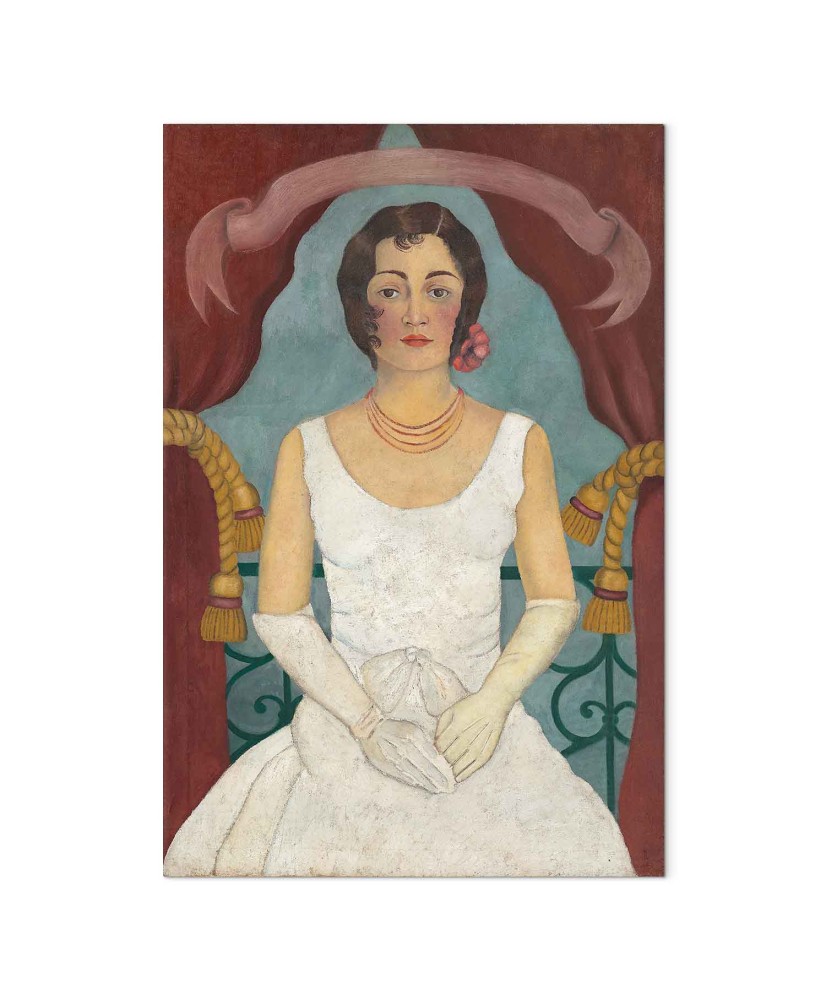 Paveikslas Frida Kahlo - Baltai apsirengusios damos portretas