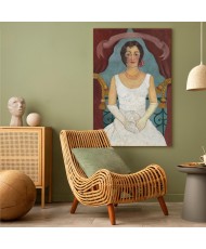Paveikslas Frida Kahlo - Baltai apsirengusios damos portretas