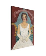 Paveikslas Frida Kahlo - Baltai apsirengusios damos portretas