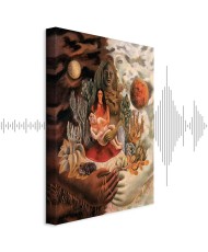 Paveikslas Frida Kahlo - Meilės glėbys: visata, žemė (Meksika), aš, Diego ir ponas Xolotl