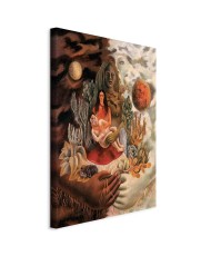 Paveikslas Frida Kahlo - Meilės glėbys: visata, žemė (Meksika), aš, Diego ir ponas Xolotl