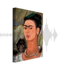 Paveikslas Frida Kahlo - Autoportretas su beždžione