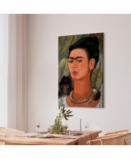 Paveikslas Frida Kahlo - Autoportretas su beždžione