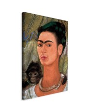 Paveikslas Frida Kahlo - Autoportretas su beždžione