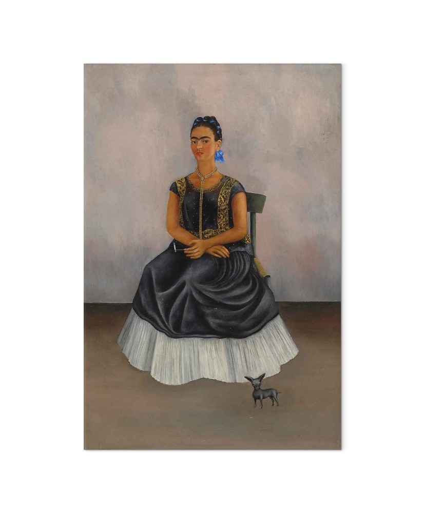 Paveikslas Frida Kahlo - Šuo itzcuintli su manimi