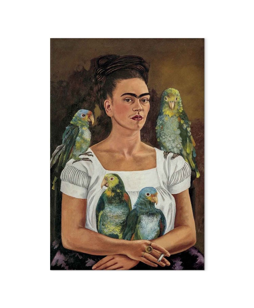 Paveikslas Frida Kahlo - Aš ir mano papūgos