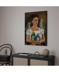 Paveikslas Frida Kahlo - Aš ir mano papūgos