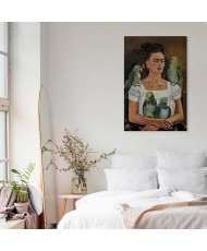 Paveikslas Frida Kahlo - Aš ir mano papūgos