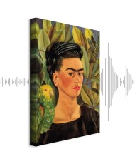 Paveikslas Frida Kahlo - Autoportretas su Bonito