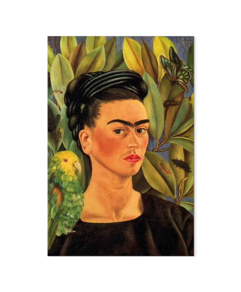 Paveikslas Frida Kahlo - Autoportretas su Bonito